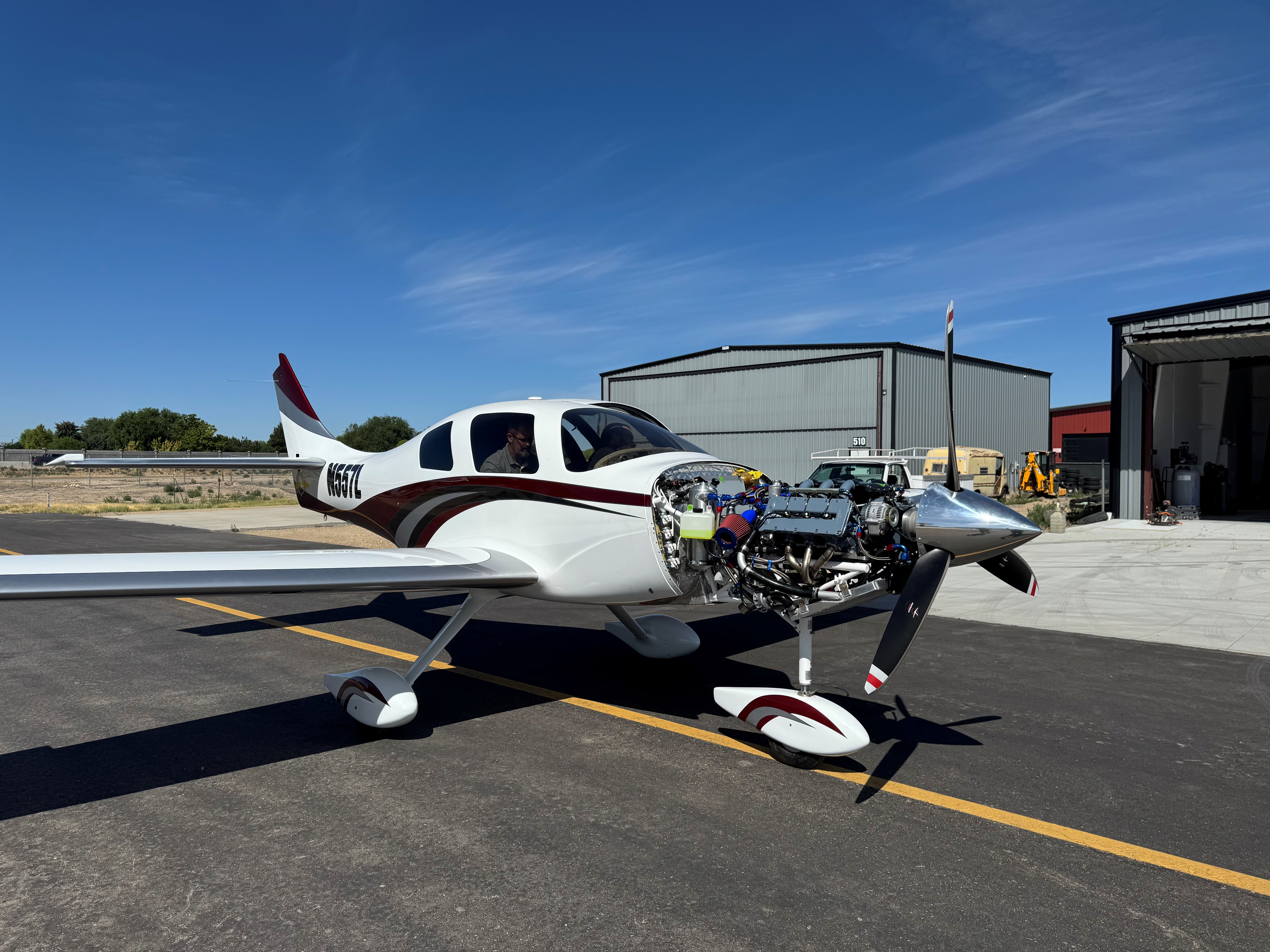 Lancair with Adept engine installed