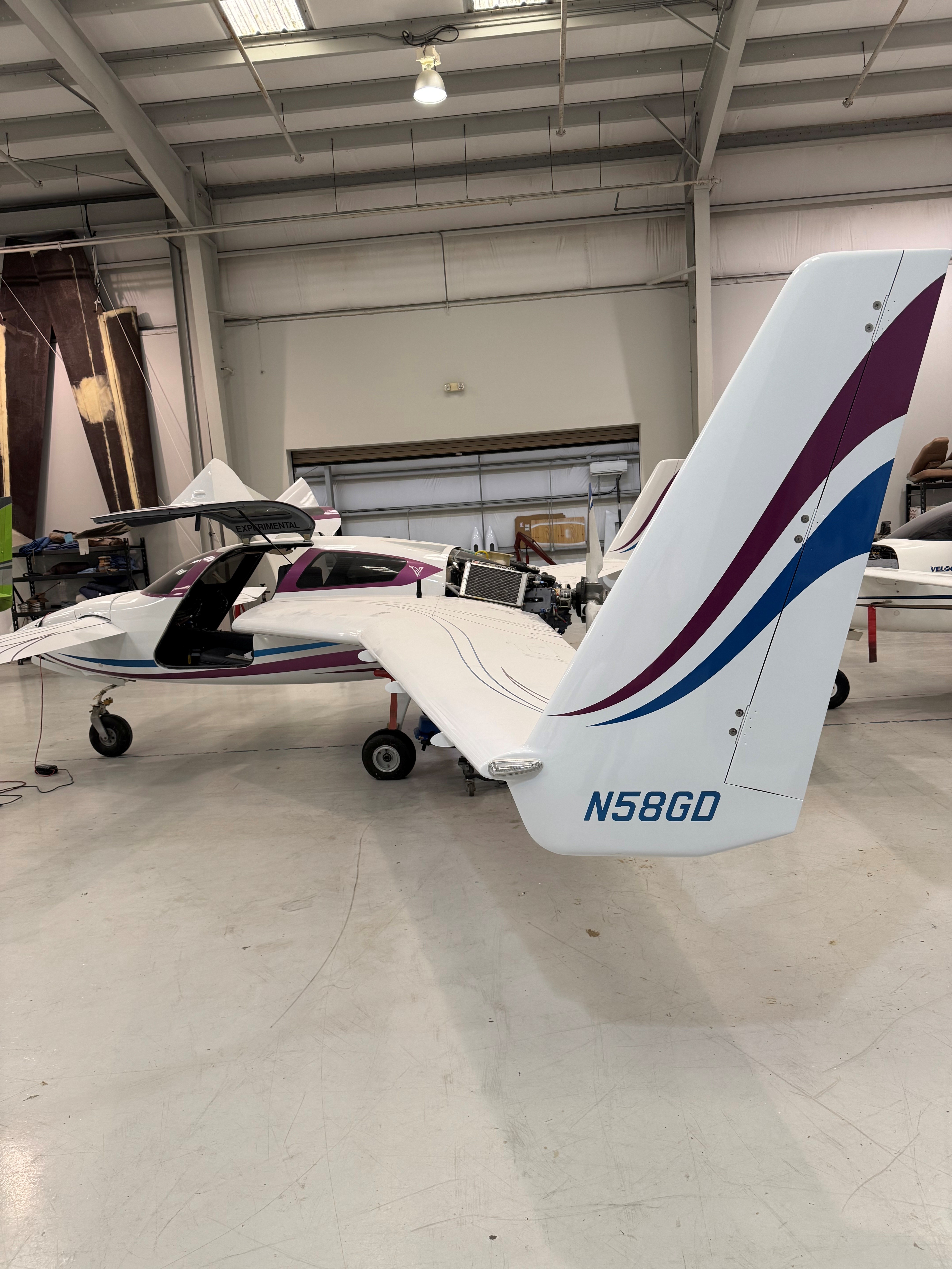 Velocity aircraft with Adept engine